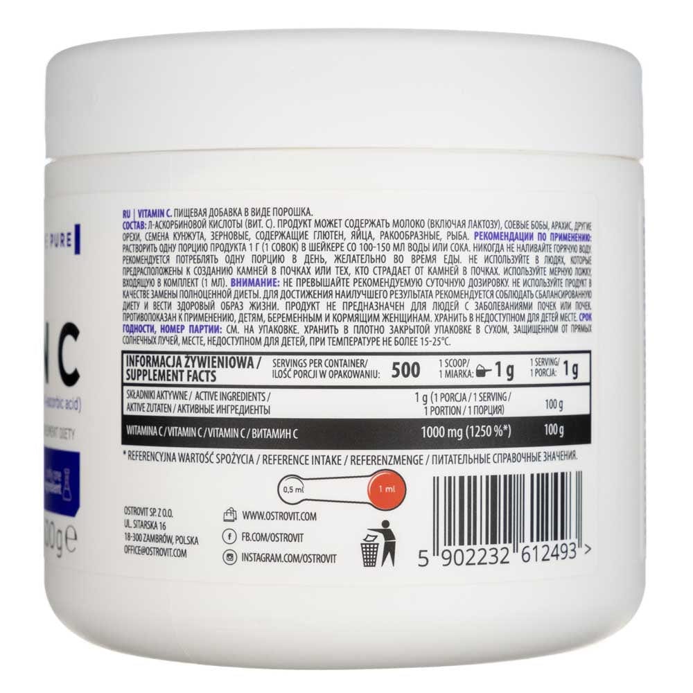 Ostrovit Supreme Pure Vitamin C - 500 g