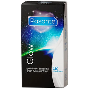 Pasante Glow in the Dark Condoms - 12 Pieces