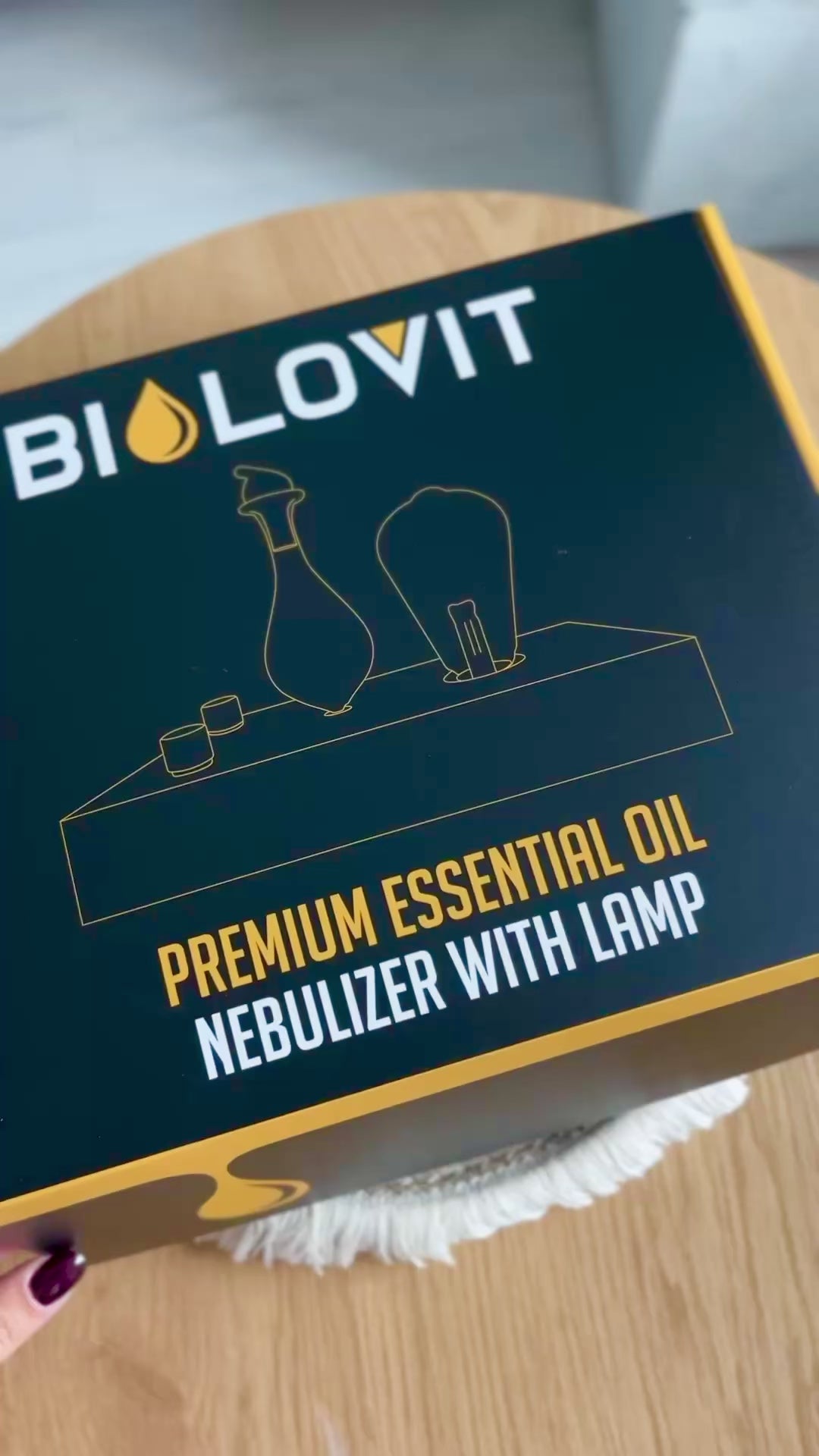 Bilovit æterisk olie forstøver med pære