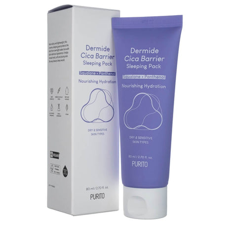 Purito Dermide Cica Barrier Sleeping Pack - 80 ml