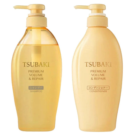 Shiseido Tsubaki Premium Volume Repair Set (Shampoo and Conditioner) - 450 ml