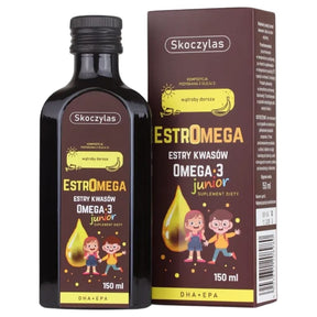 Skoczylas Estromega, Omega 3 Fish Acids Junior, Banana - 150 ml
