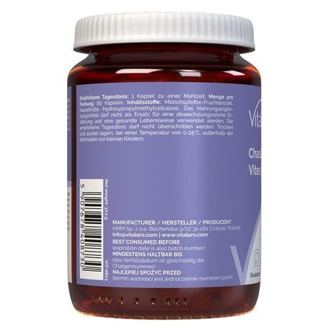 Vitaler's Chasteberry Vitex 500 mg - 60 Capsules