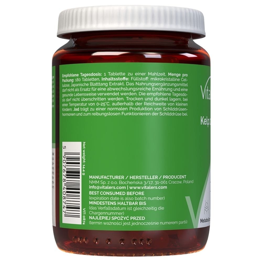 Vitaler's Kelp 20 mg - 180 Tablets