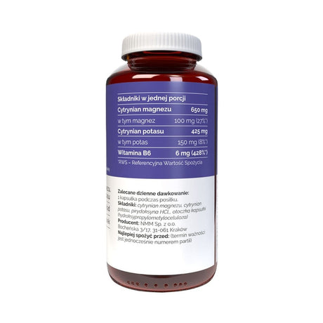 Vitaler's Magnesium 100 mg + Potassium 150 mg + B6 6 mg - 120 Capsules