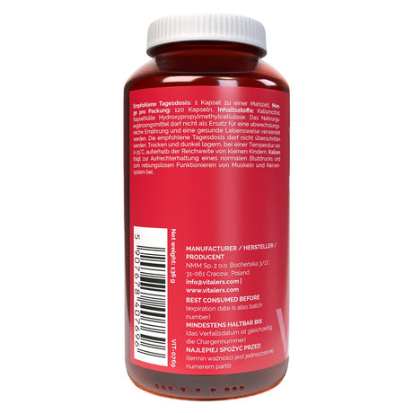 Vitaler's Potassium Citrate 380 mg - 120 Capsules