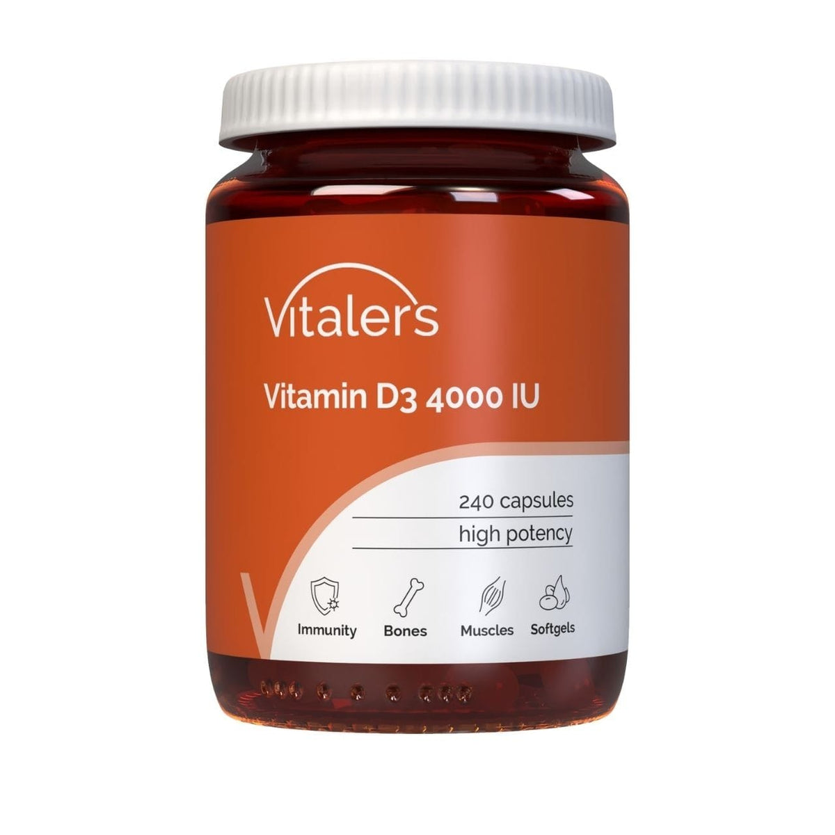 Vitaler's Vitamin D3 4000 IU - 240 Capsules