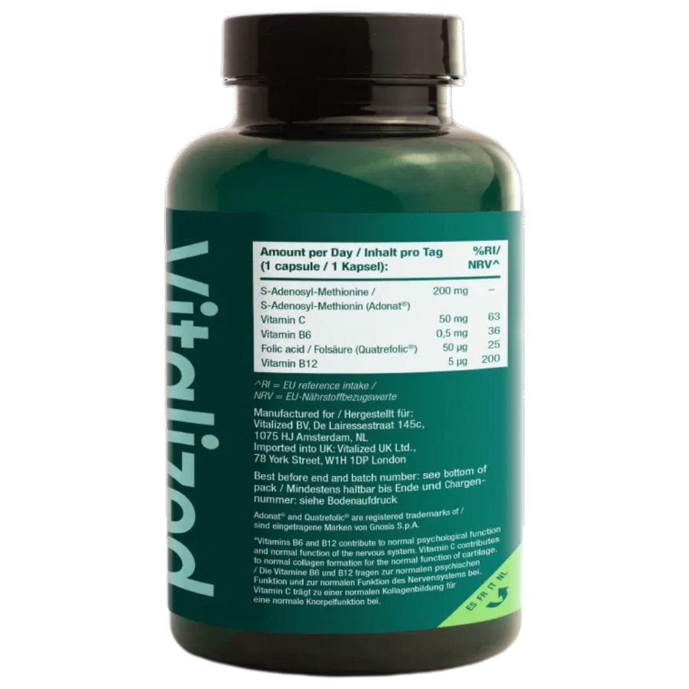Vitalised SAMe+ 200 mg - 60 Capsules