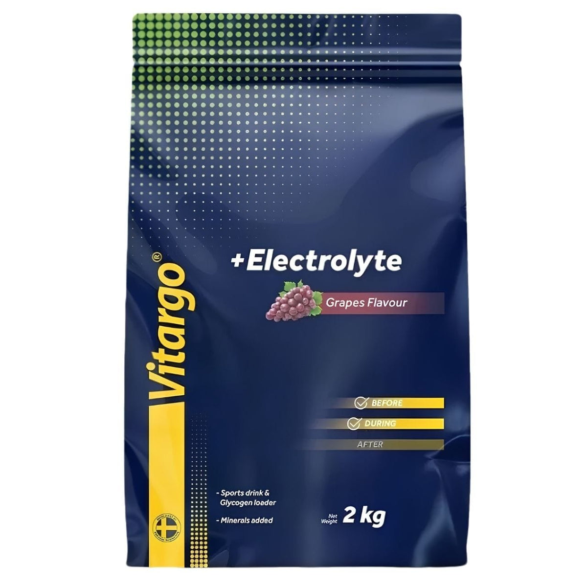 Vitargo Carbohydrates + Electrolytes, Grapes - 2000 g