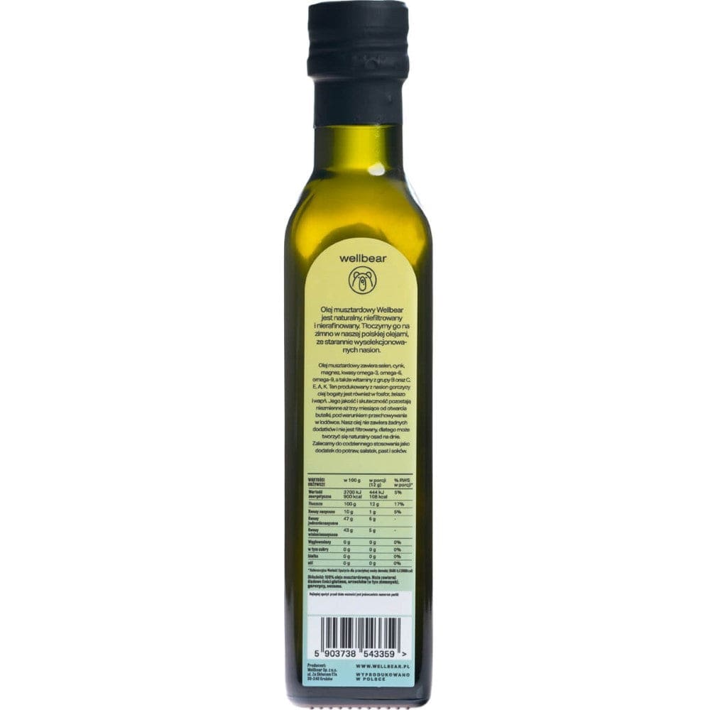 Wellbear Mustard Oil Cold Pressed - 250 ml