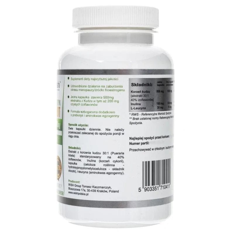 Wish Kudzu Root Extract 500 mg - 120 Capsules