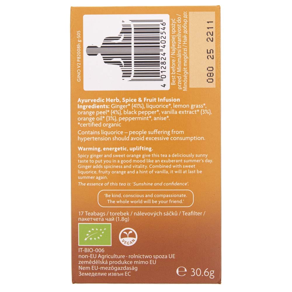 Yogi Tea Ginger Orange - 17 sachets