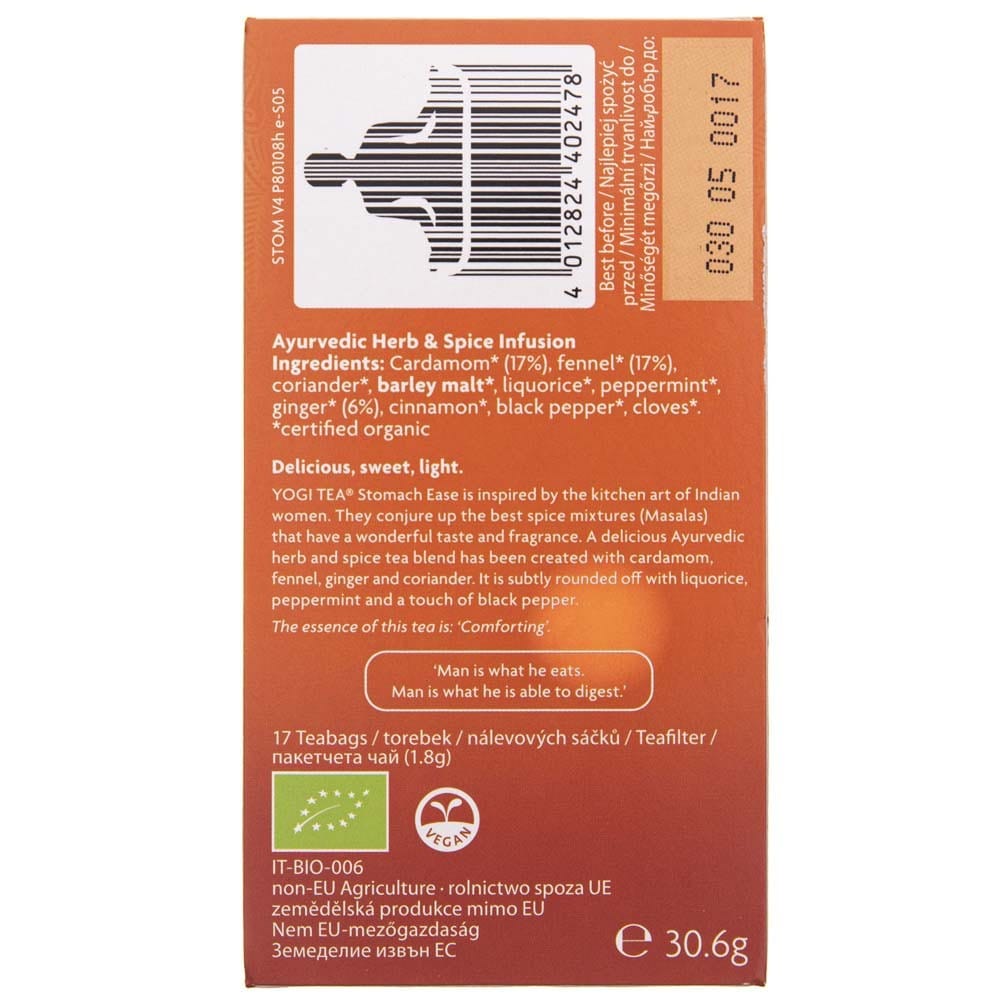 Yogi Tea Stomach Ease - 17 sachets