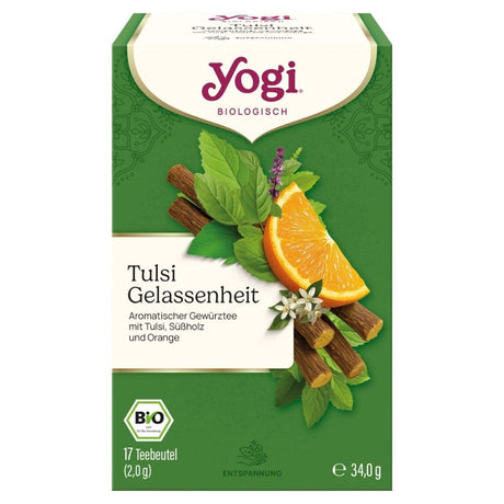 Yogi Tea Tulsi Relax Spicy and Fruity Tea with Tulsi - 17 Sachets