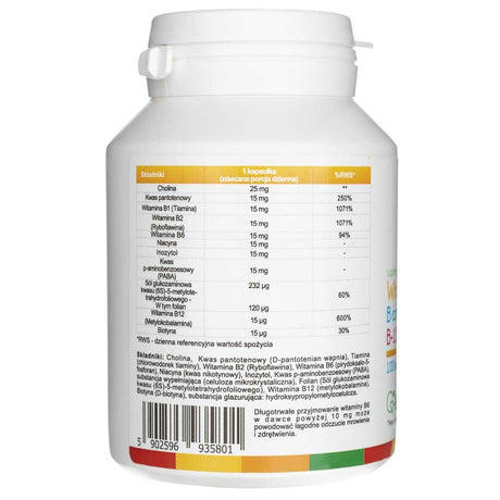 Aliness Vitamin B Complex B-15 Methyl - 100 Veg Capsules