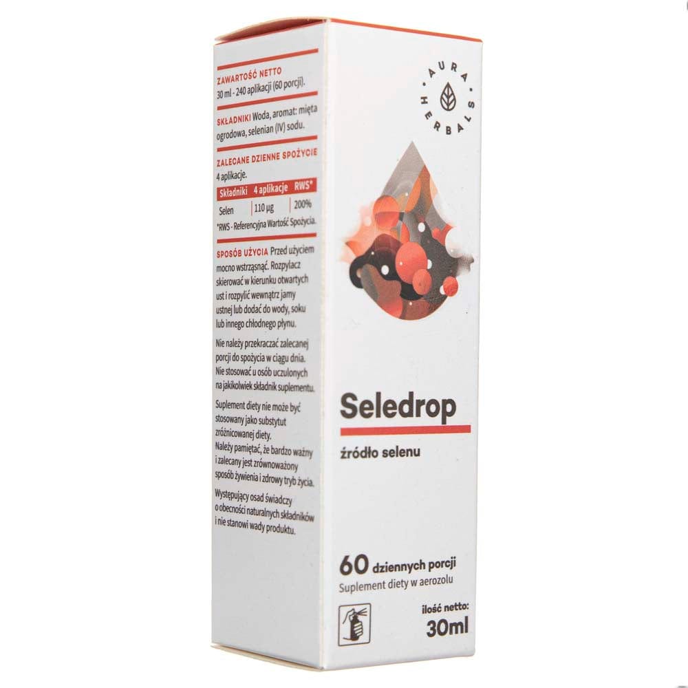 Aura Herbals Seledrop - Selenium 110 mcg sodium (IV) selenate, aerosol - 30 ml