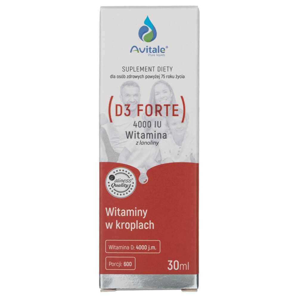 Avitale Vitamin D3 Forte 4000 IU from Lanolin, drops - 30 ml