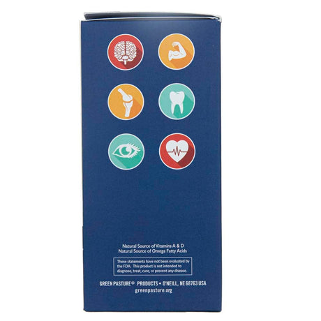 Green Pasture Fermented Cod Liver Oil, Orange - 176 ml