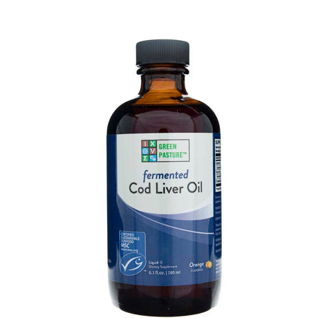 Green Pasture Fermented Cod Liver Oil, Orange - 176 ml