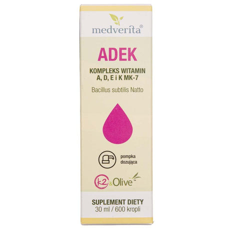 Medverita ADEK Complex of Vitamins A, D, E & K MK-7 - 30 ml