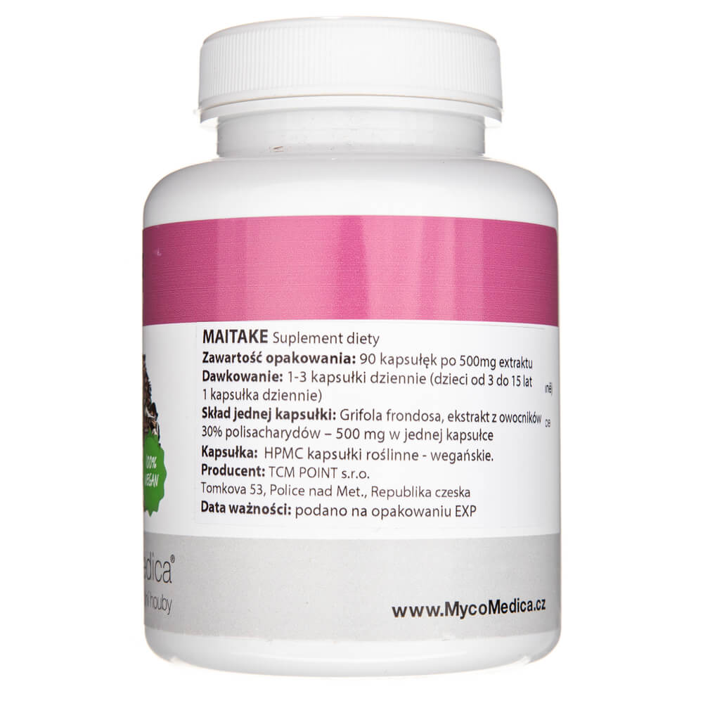 MycoMedica Maitake 500 mg - 90 Capsules