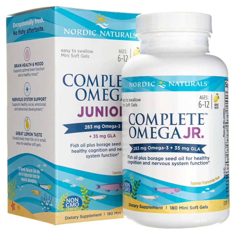 Nordic Naturals Complete Omega Junior Lemon  - 180 Softgels