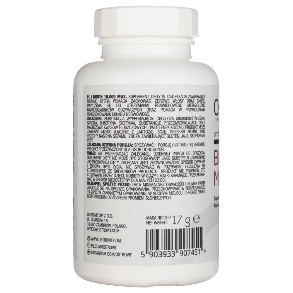 Ostrovit Biotin 10.000 MAX - 60 Tablets