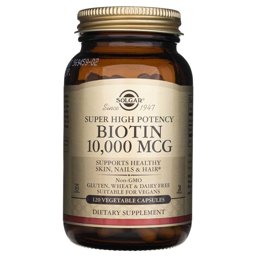 Solgar Biotin 10000 mcg - 120 Veg Capsules