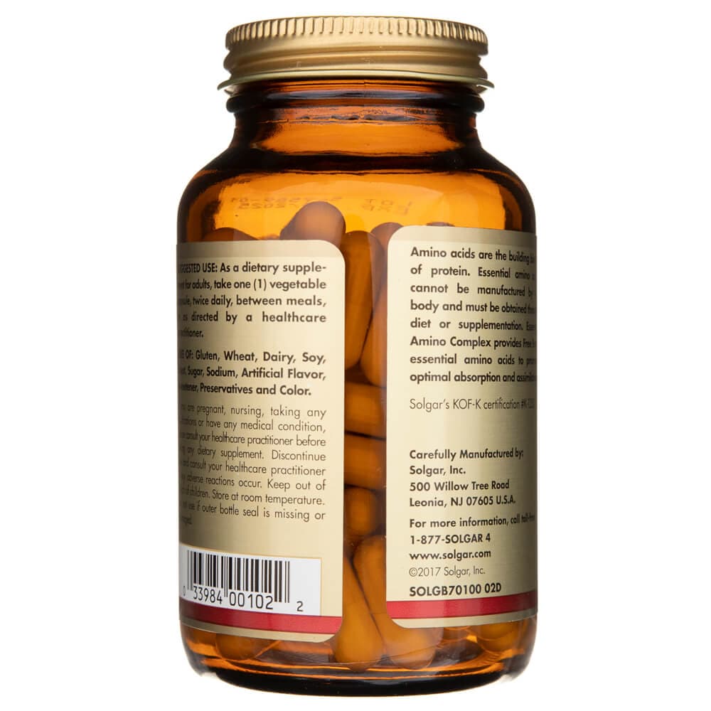 Solgar Essential Amino Complex - 90 Veg Capsules