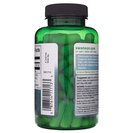 Swanson L-Arginine - Maximum Strength 850 mg - 90 Capsules